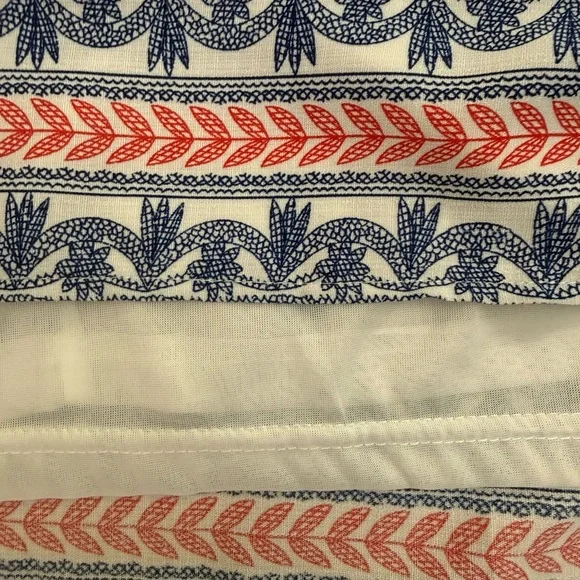 Flying Tomato Women’s White Midi Dress with Blue and Red Accents, Size M - Picture 5 of 7